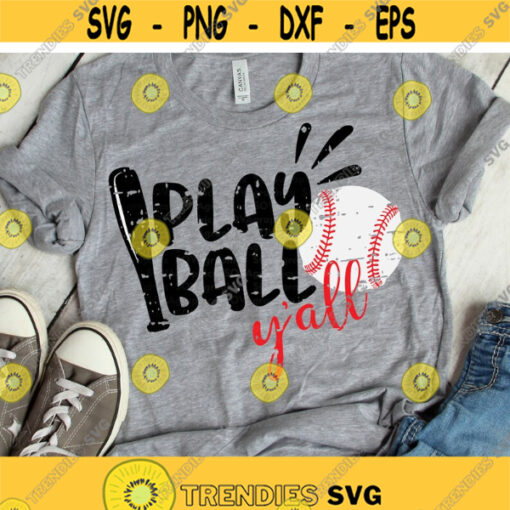 Baseball svg Distressed Baseball svg Play Ball Yall svg Baseball Mom svg Grunge Baseball svg Baseball Team Iron on Digital Download Design 1015.jpg
