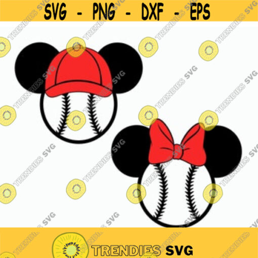 Baseball trip svg mouse trip baseball svg mickey baseball svg baseball svg baseball clipart Mickey Minnie svg Cut files svg dxf pdf png