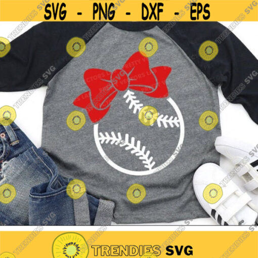 Baseball with Bow Svg Baseball Svg Dxf Eps Png Girl Baseball Cut Files Cheer Sister Shirt Design Proud Sister Svg Silhouette Cricut Design 1600 .jpg