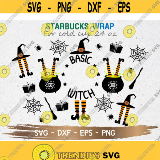 Basic Witch Starbucks Cup SVG Basic Witch SVG DIY Venti for Cricut 24oz venti cold cup Digital Download Design 255