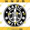 Basic Witch Starbucks Inspired Decal Files cut files for cricut svg png dxf Design 26