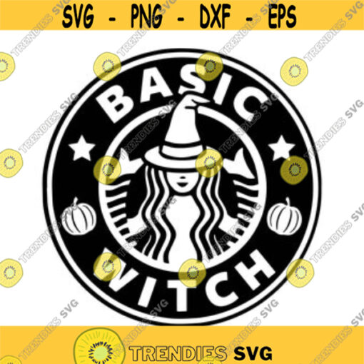 Basic Witch Starbucks Inspired Decal Files cut files for cricut svg png dxf Design 26