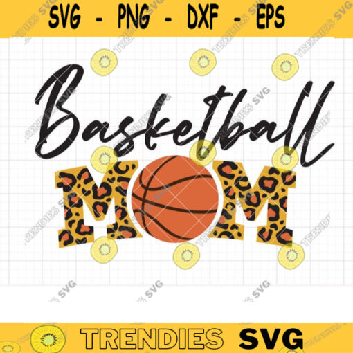 Basketball Mom Sublimation Print Design Basketball Mom SVG Cut File Leopard Print Pattern Basketball Mom PNG Clipart Commercial Use copy