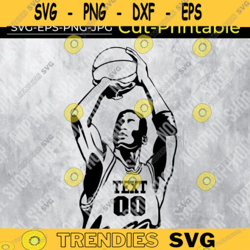 Basketball SVG Basketball player svg Sports Basketball Cut File Design 369