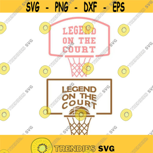 Basketball legend on the court Bow Frame Cuttable Design SVG PNG DXF eps Designs Cameo File Silhouette Design 2013