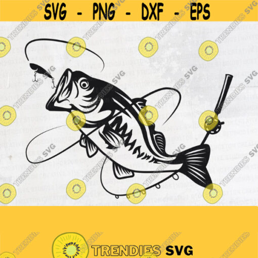 Bass Fish Svg Fishing Svg Bass Fish Svg Sea Bass Svg Bass Fish Clipart Cut FilesDesign 128