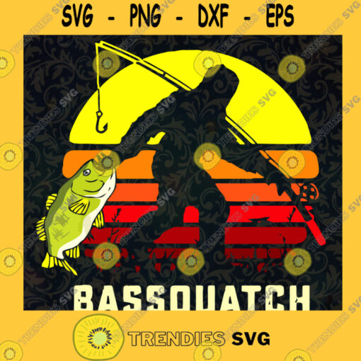 Bass Quatch SVG Fishing SVG Bigfoot Fishing SVG Fishing American SVG