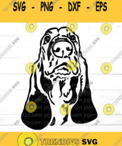 Basset Hound SVG Dog Svg Blood Hound Svg Dog Head Svg Cut File Hound Svg Cut File Dog sublimation Basset Hound Clipart Dog dxf file