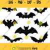 Bat SVG Halloween SVG Cut File circutsilhouette cameo iron on transfer T shrit Digital files fabric design Bat clipart Vector Bat Dxf