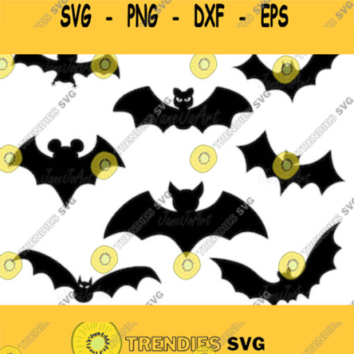 Bat SVG Halloween SVG Cut File circutsilhouette cameo iron on transfer T shrit Digital files fabric design Bat clipart Vector Bat