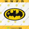 Batman DC Logo SVG Cut File DXF Eps Png Ai Vector Cricut Design Batman Silhouette Vinyl Decal Party Stencil Template Heat Transfer Iron Design 102