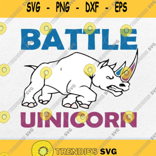 Battle Unicorn Funny Rhinoceros Svg