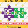 Be Kind SVG Cut Files Commercial use Cricut Clip art Autism Awareness SVG Printable Vector Autism SVG Design 564