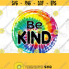 Be Kind Tie Dye Be Kind Sublimation quote png Rainbow tie dye png Digital Download Sublimation Design Digital Download PNG Design 370