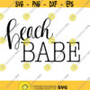 Beach Babe Decal Files cut files for cricut svg png dxf Design 466