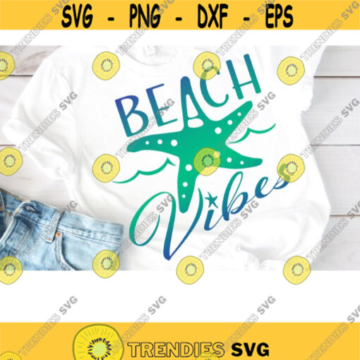 Beach Vibes SVG Sea Turtle SVG Files For Cricut Turtle SVG Beach svg Summer svg Turtle Shirt Iron On Transfer Cut Files Design 10403 .jpg