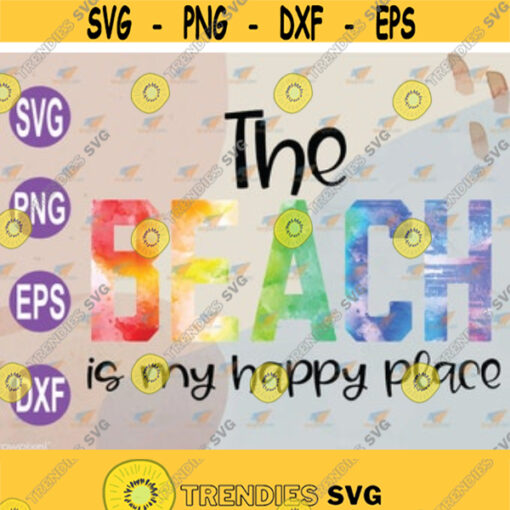 Beach is My Happy Place Sublimation Transfer Ready to Presssvg png eps dxf digital file Design 18