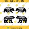 Bear Grandma Grandpa Grand parents Cuttable Design SVG PNG DXF eps Designs Cameo File Silhouette Design 977