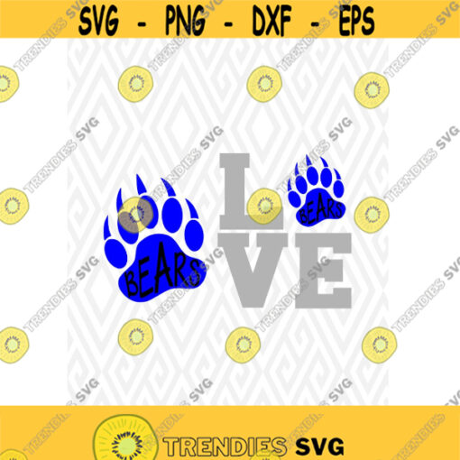 Bear Paw And Love Bear Cuttable Design in SVG DXF PNG Ai Pdf Eps Design 39