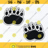 Bear Paw Prints SVG Files Vector Images Clipart Bear Paws SVG Image For Cricut Bear Silhouette Eps Png Dxf Clip Art Zoo Animal svg Design 618