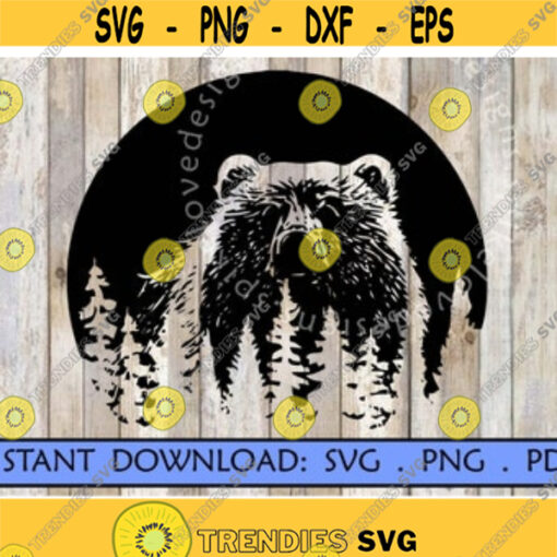 Bear SVG Grizzly Forest Hunting Fishing Camping Canadian Wildlife North American woodland animal Cricut Cut File adventure design logo.jpg