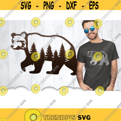 Bear Svg Cut File bear monogram Svg SVG Digital Design Cutting file for Silhouette Cricut Bear Vector bear clipart svg eps dxf. .jpg