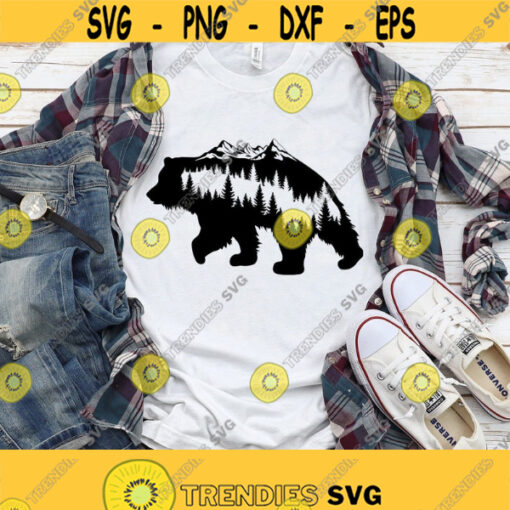 Bear Svg Files For Cricut Bear Mountain Forest Svg Adventure Svg Woodland Svg Wild Animal Svg Bear Svg Png Eps Dxf Instant Download Design 344