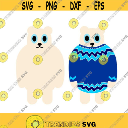 Bear winter Cuttable SVG PNG DXF eps Designs Cameo File Silhouette Design 1255