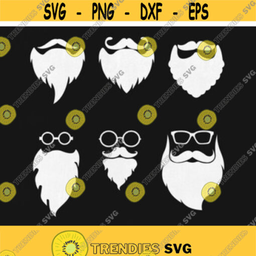 Beard svg Beard Santa beard Hipster Santa Santa face SVG Beards Winter svg Holiday svg Vinyl Cut file Clipart Cricut Silhouette. Design 7