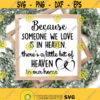 Because Someone We Love Is In Heaven Svg Files Cricut and Silhouette Digital Download Heaven In Our Home Memorial Cut File Svg Png Dxf Design 289