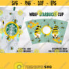 Bee Gnomes SVG Honey Bee svg Bee SVG Full Wrap beehive for Starbucks cold cup 24 oz. Honeycomb Starbucks cup svg files for Cricut. Design 139
