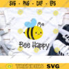 Bee Happy SVG DXF File for Cricut and Silhouette Cute Bumblebee Bee Cut File Clipart Commercial Use copy