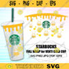 Bee Love Heart Starbucks Cold Cup SVG Full Wrap for Starbucks Venti Cold Cup svg Custom Starbuck Files for Cricut DIY Instant Download 359