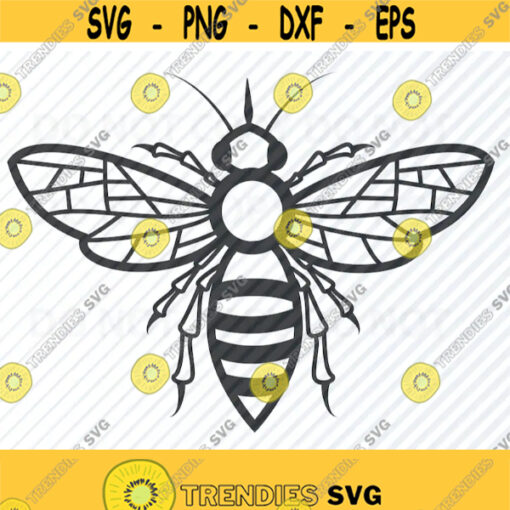 Bee SVG Files Bug Vector Image Silhouette Clip Art Bumblebee SVG Files For Cricut Eps Png dxf Stencil ClipArt Bumble bee Insect svg Design 514