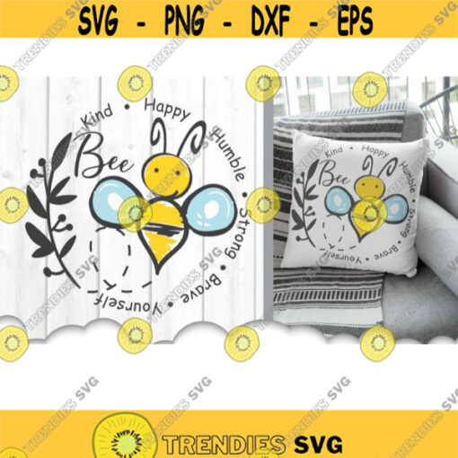 Bee SVG Files For Cricut Bee Kind Svg Honey Bee Svg Vinyl Decal Cut Files Silhouette DXF Bee Sign Svg Wall Art Printable Design .jpg