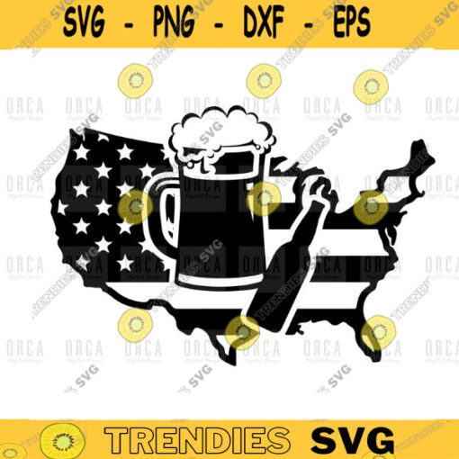 Beer American Flag svg 4th of julysvg png digital file 386