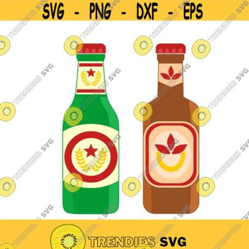 Beer Bottle Craft Cuttable Design SVG PNG DXF eps Designs Cameo File Silhouette Design 1856