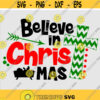 Believe Christmas Tree Svg Christmas Svg Files For Cricut Believe Svg Round Christmas Sign Svg Christmas Clipart Iron On Transfer .jpg