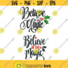 Believe in the Magic Christmas Cuttable Design SVG PNG DXF eps Designs Cameo File Silhouette Design 1400