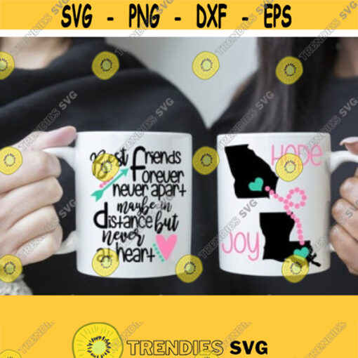 Best Friends SVG Best Friends Mug SVG Mug SVG Digital Cut Files Svg Dxf Ai Eps Png Pdf Instant Download Svg
