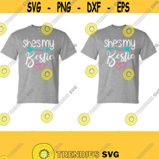 Best Friends Svg Best Friends T Shirt SVG Besties SVG Dxf Ai. Eps Jpeg Png Instant Download Digital Download