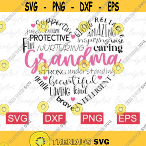 Best Grandma Svg Nana Svg Grandma Svg file for Cricut Grandma Shirt Svg Grandma Heart Svg Grandma Saying Svg Cricut Commercial Use Design 1.jpg