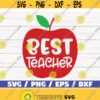 Best Teacher SVG Cut File Commercial use Cricut Silhouette Cameo printable vector teacher shirt Design 1096