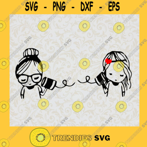 Best friend long distance soup can phone SVG Best Friends SVG Girl Can Phone SVG