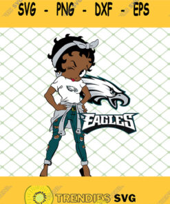 Betty Boop Philadelphia Eagles NFL Logo Teams Football SVG PNG DXF EPS 1