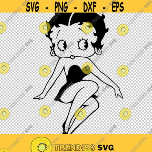 Betty Boop SVG PNG EPS File For Cricut Silhouette Cut Files Vector Digital File