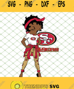 Betty Boop San Francisco 49ers NFL Logo Teams Football SVG PNG DXF EPS 1