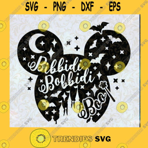 Bibbidi Bobbidi Boo Svg Disney Halloween Svg Cut files Svg Dxf Png Eps Svg file Cutting Files Vectore Clip Art Download Instant 1