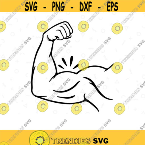Sport SVG - Bicep SVG. Template Bicep SVG. Muscle svg. Arm Flex Svg ...