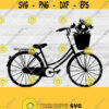 Bicycle with Flowers Svg Bike svg Bicycle with flowers Floral basket svg Cycling svg Bike silhouette svg Bicycle Cut Files